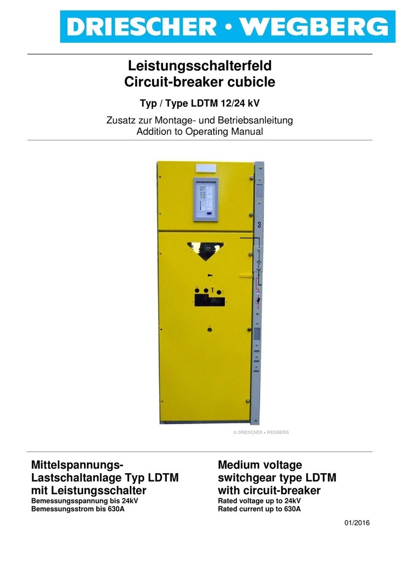DRIESCHER-WEGBERG LDTM 24 kV Addition to Operating Manual