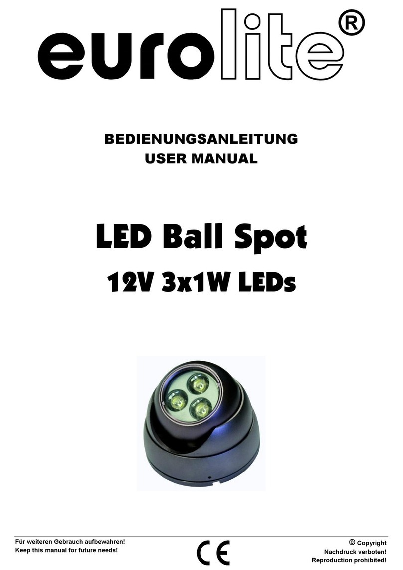 EuroLite LED Ball Spot User manual