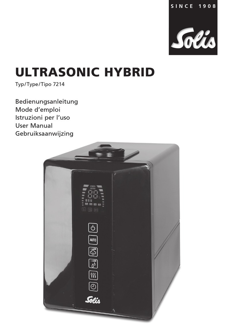 SOLIS ULTRASONIC HYBRID SH8410 7214 user manual