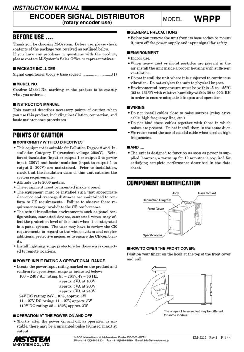 M-system WRPP instruction manual