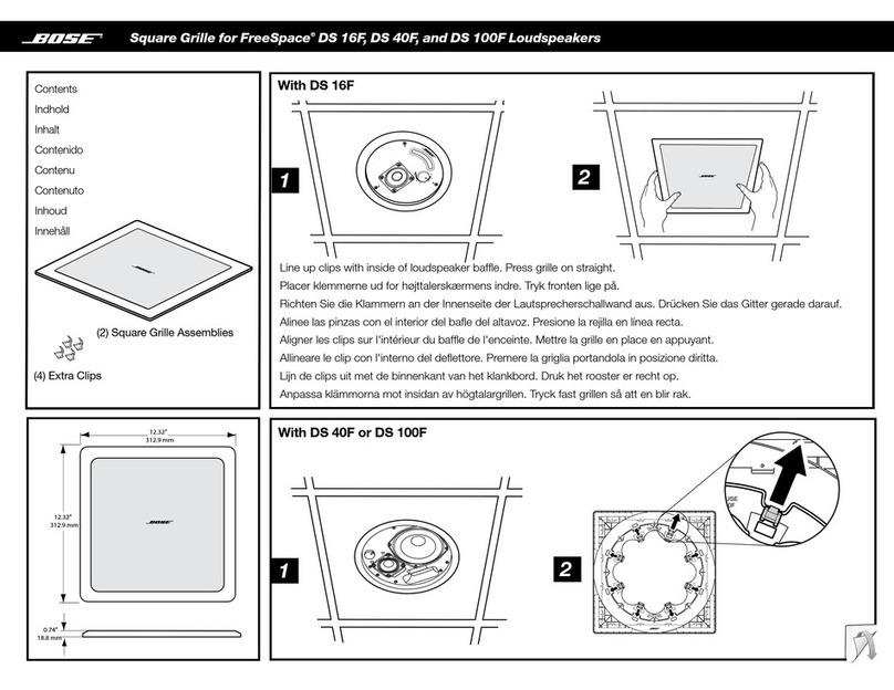 Bose FreeSpace DS 16F User manual