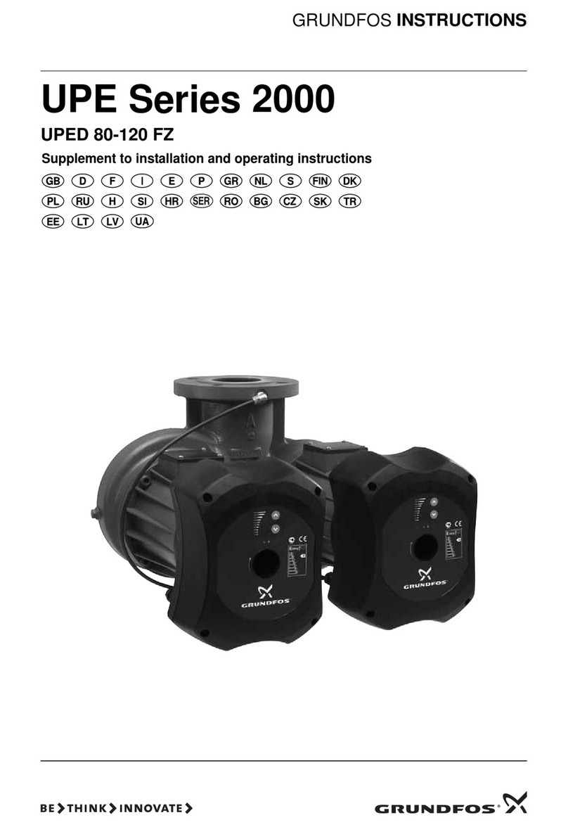 Grundfos UPE Series 2000 User manual