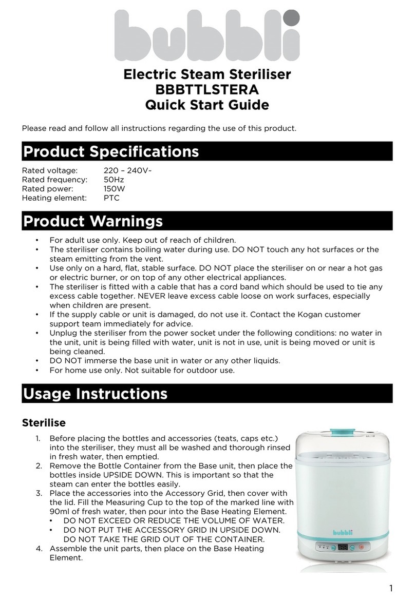 Bubbli BBBTTLSTERA User manual