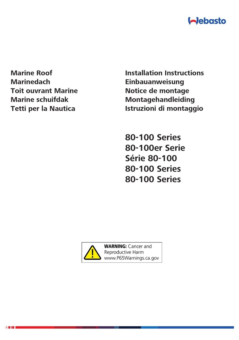 Webasto 80 Series installation instructions