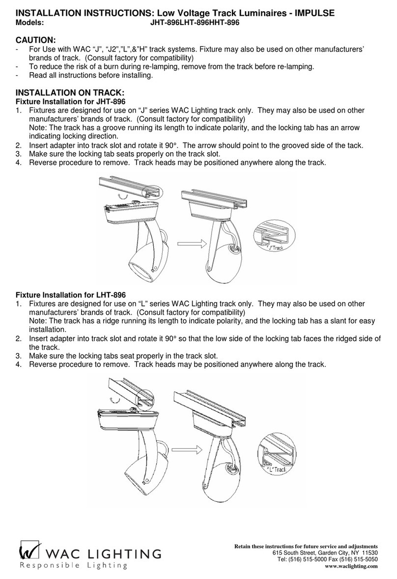 WAC Lighting IMPULSE JHT-896LHT-896HHT-896 installation instructions