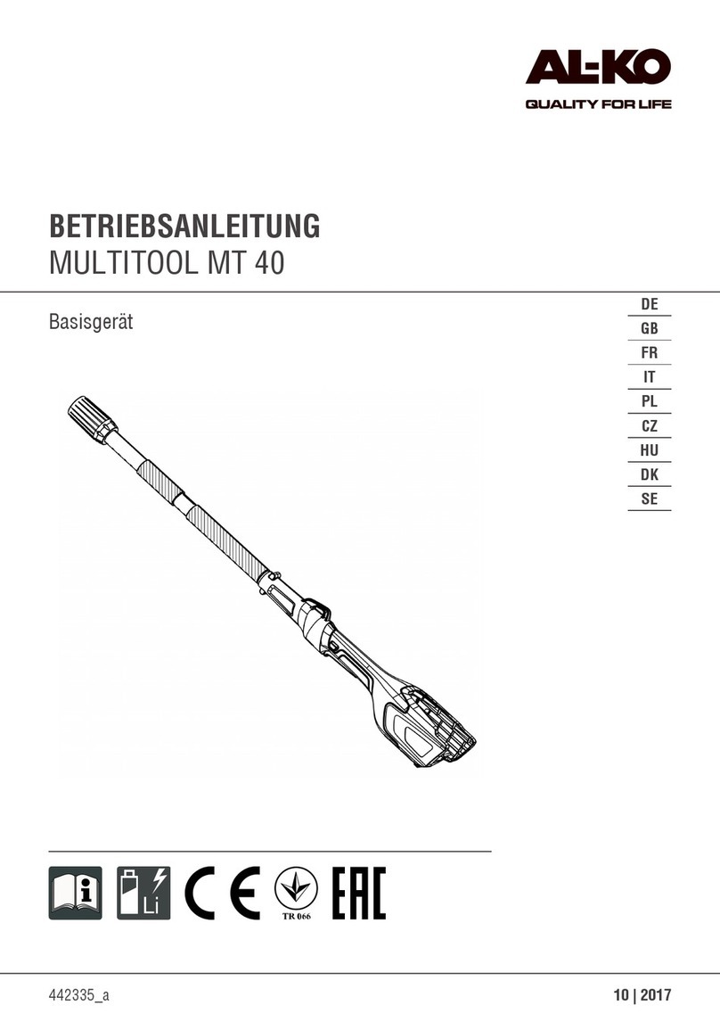 AL-KO MULTITOOL MT 40 Translation of the original instructions for use AL-KO MULTITOOL MT 40 Translation of the original instructions for use