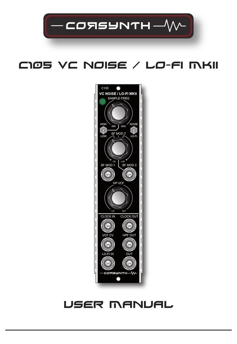 Corsynth C105 VC Noise/Lo-Fi MKII user manual