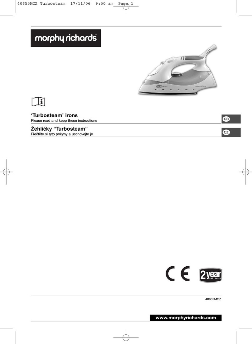 Morphy Richards Turbosteam instruction manual