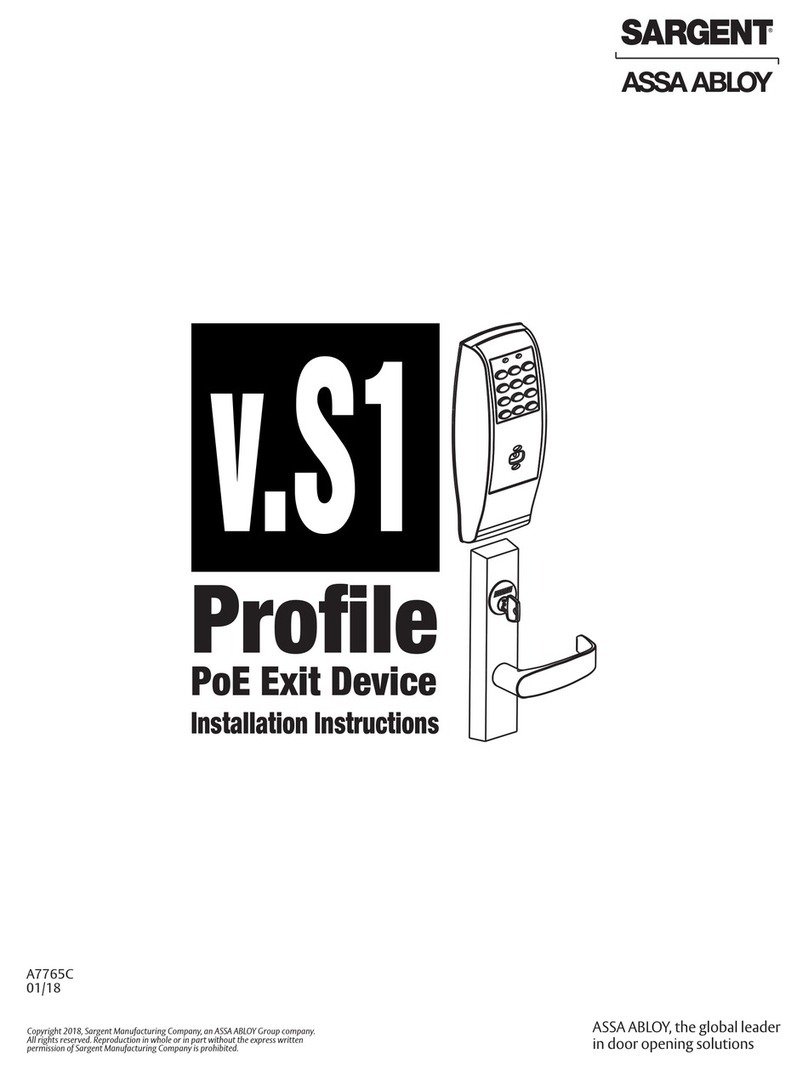 Assa Abloy SARGENT Profile Series User manual
