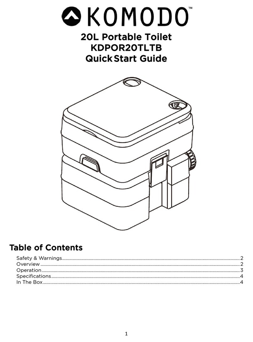 komodo KDPOR20TLTB quick start guide