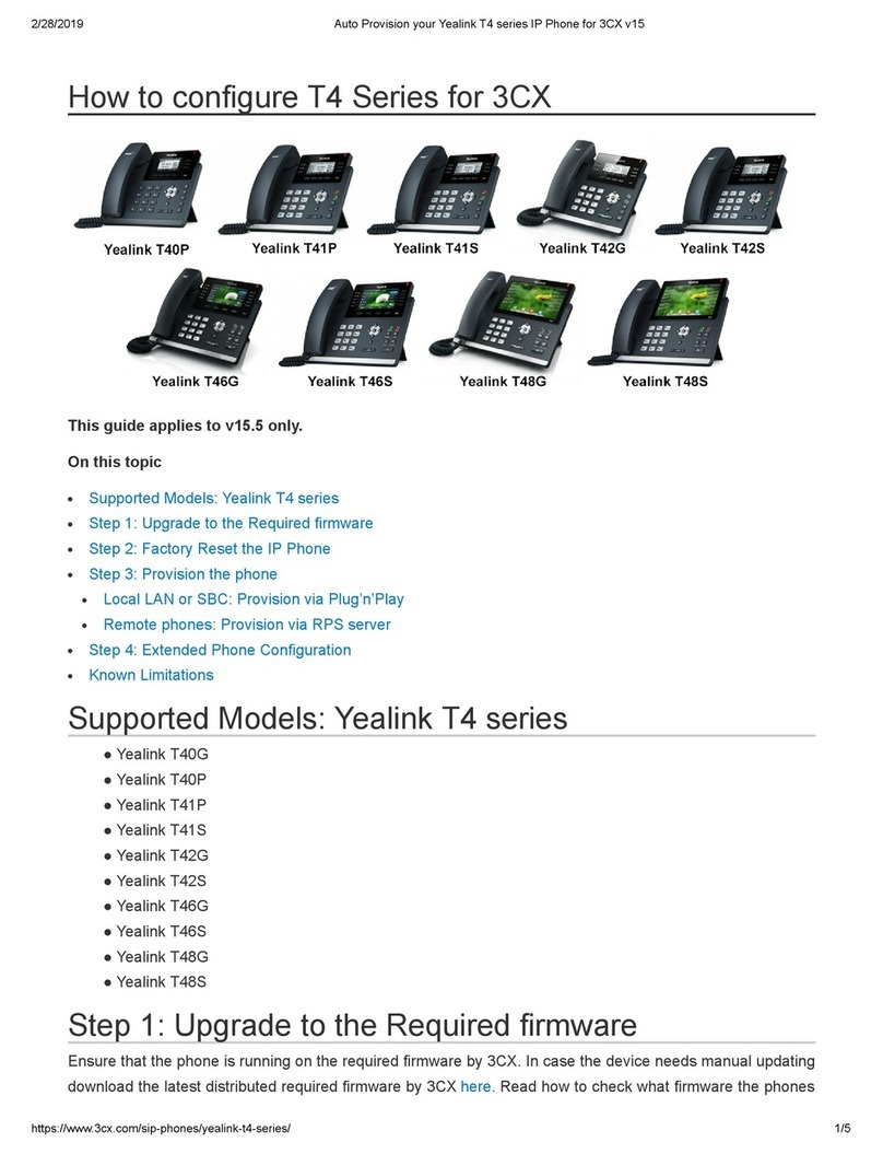 Yealink T4 series User manual
