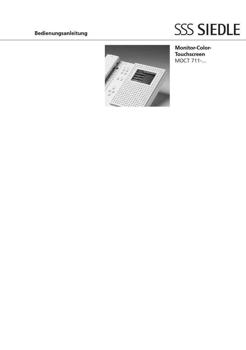 SSS Siedle MOCT 711 Series User manual