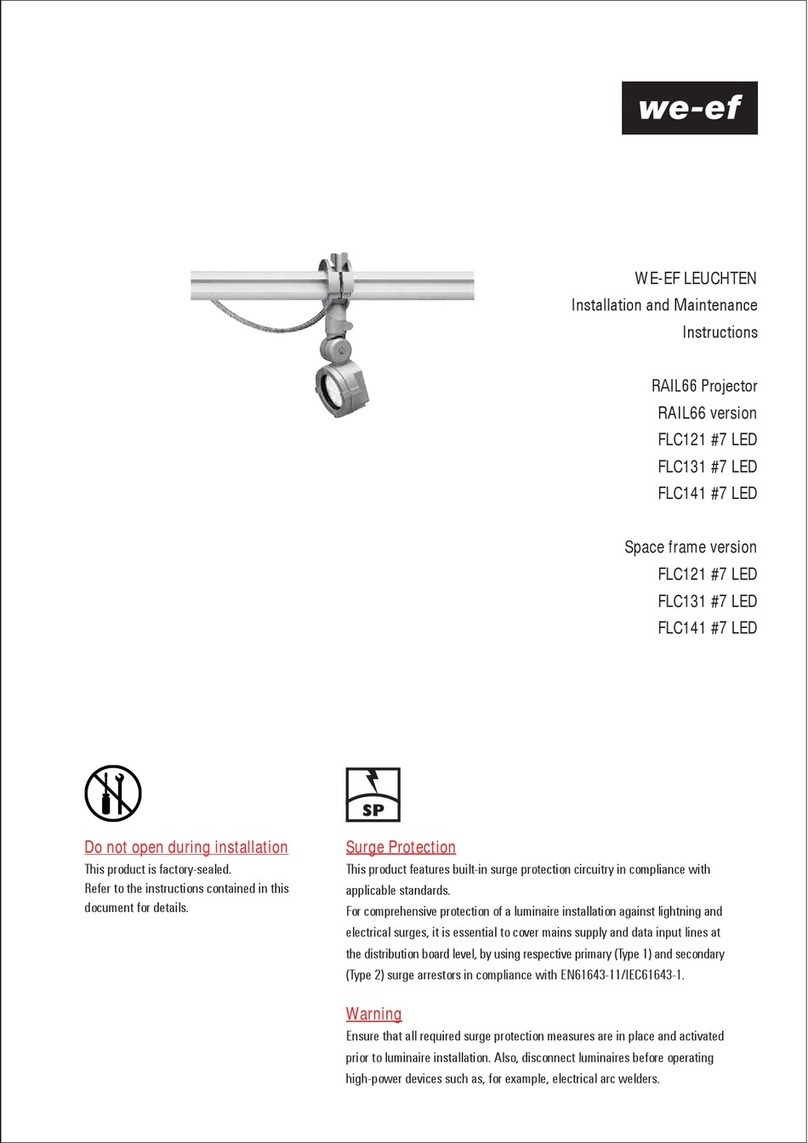 WE-EF FLC121 Installation and maintenance instructions