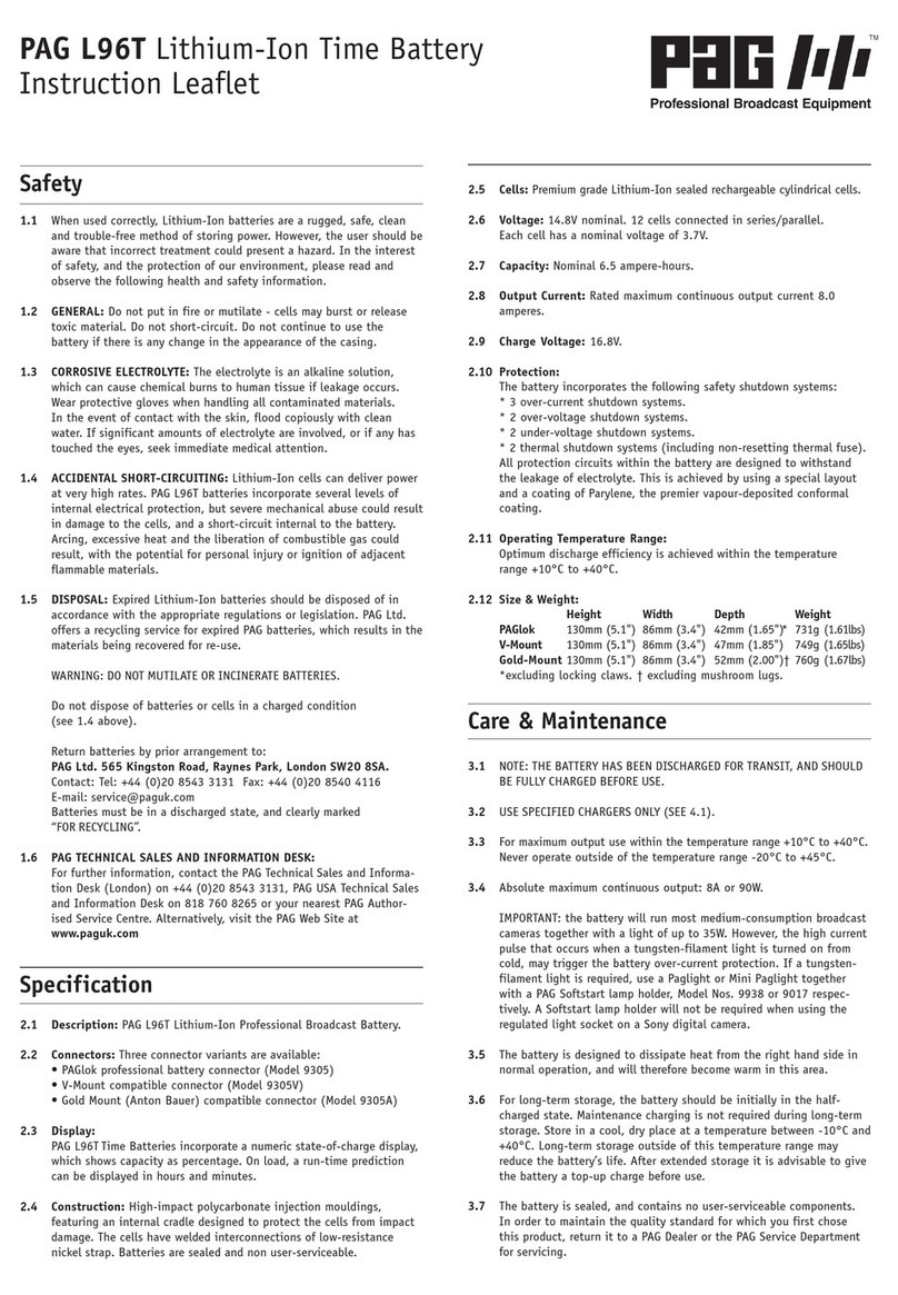 PAG L96T Instruction leaflet