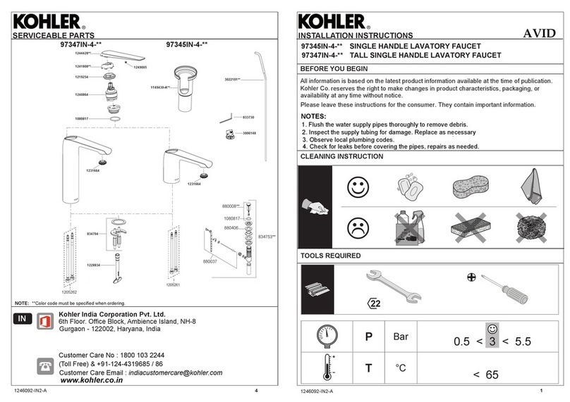 Kohler 97345IN-4 Series User manual