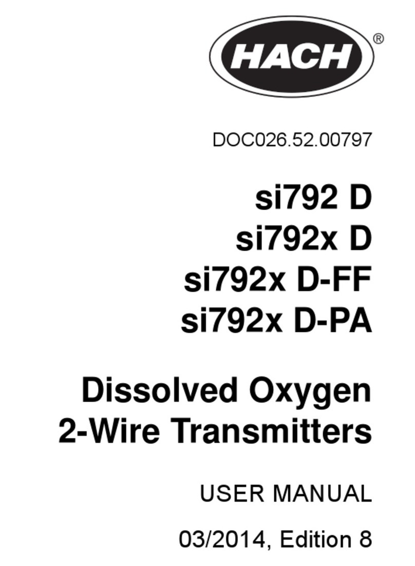 Hach si792 D-FF Series User manual