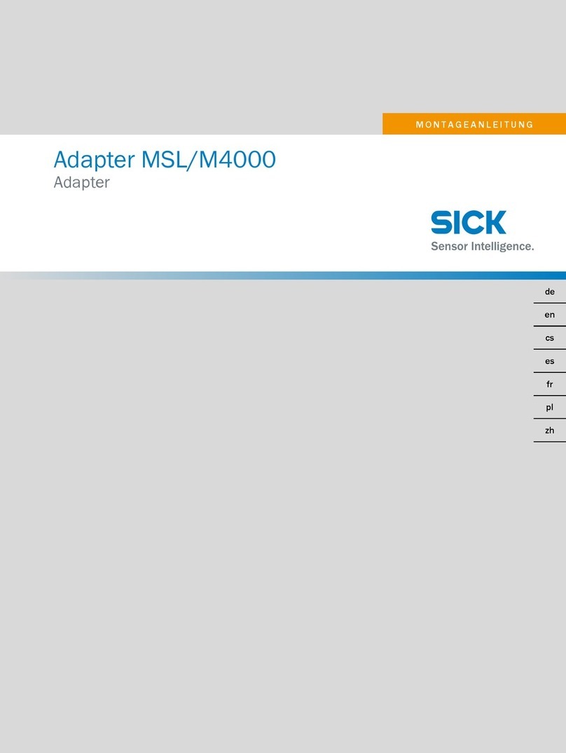 SICK MSL/M4000 Mounting instructions
