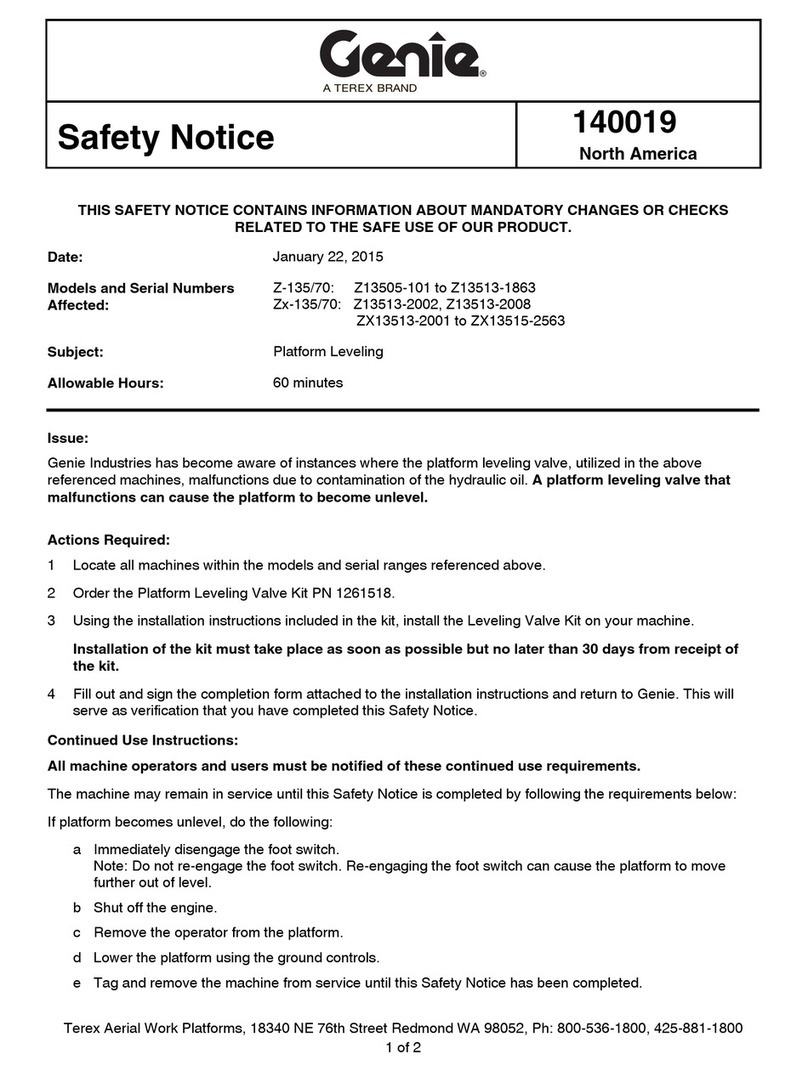 Terex Genie Z-135/70 installation instructions
