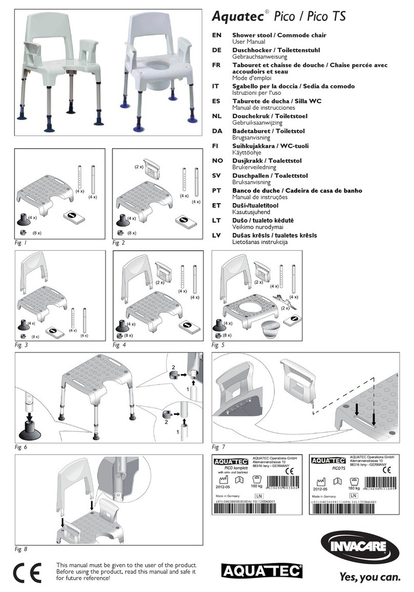 Invacare Aquatec Pico User manual