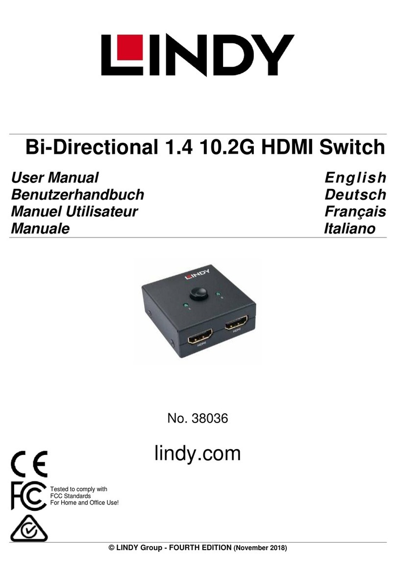 Lindy 38036 User manual