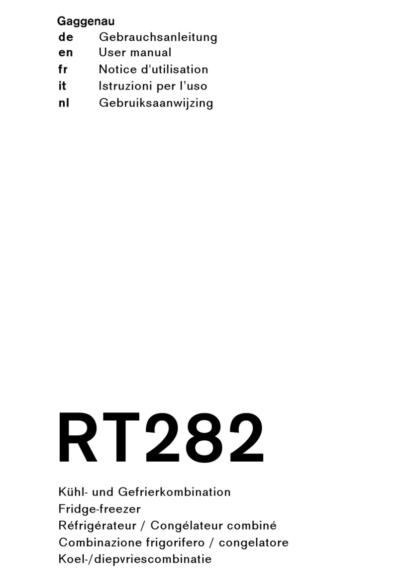 Gaggenau RT282 User manual