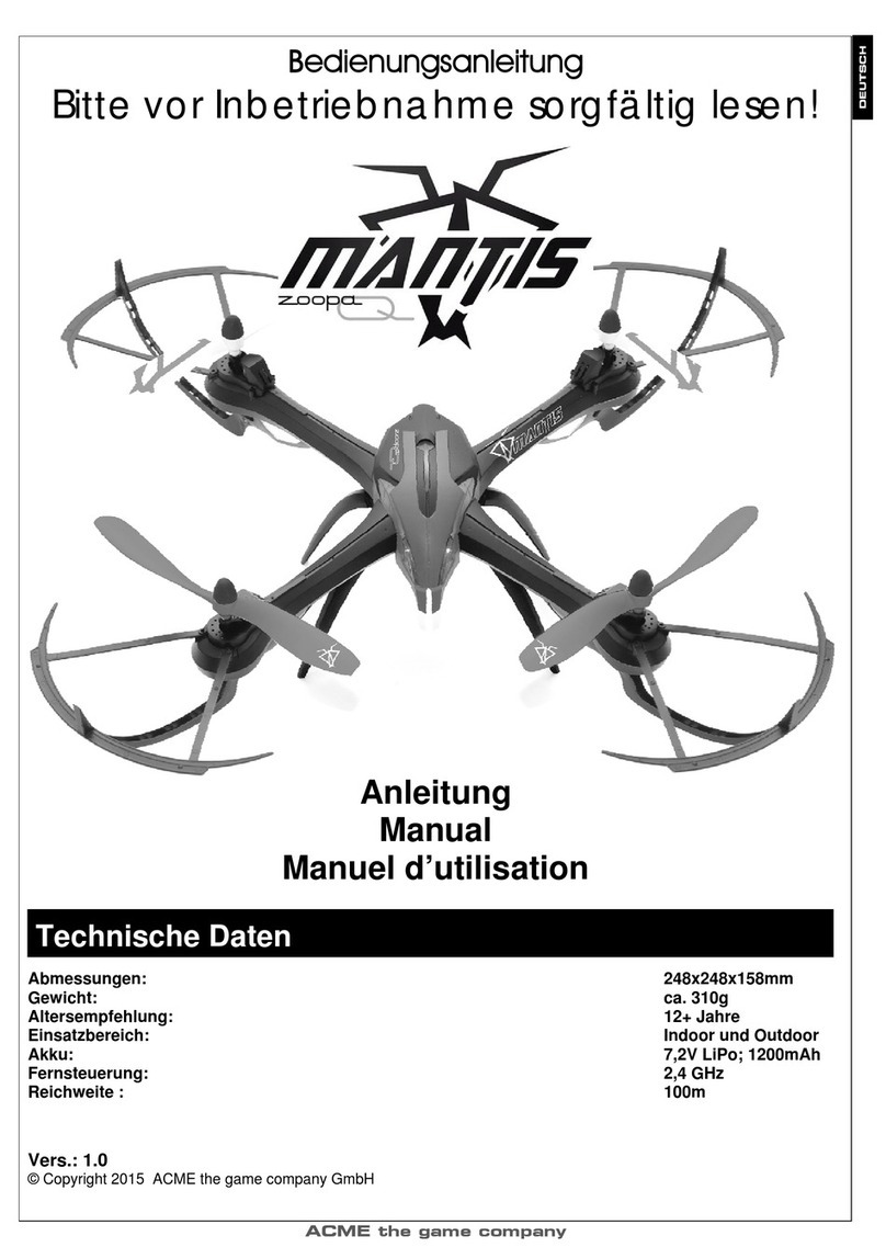 ACME Mantis Zoopa Q600 User manual