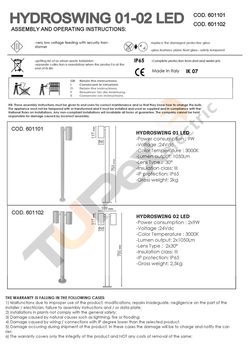 PUK HYDROSWING 01 LED Assembly and operating instructions