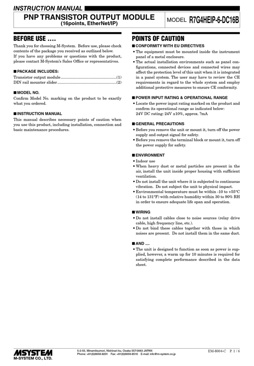 M-system R7G4HEIP-6-DC16B User manual M-system R7G4HEIP-6-DC16B User manual