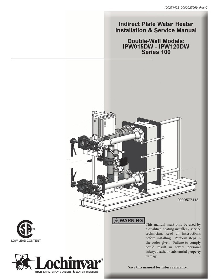 Lochinvar HS 50 Series 100 Installation & service manual