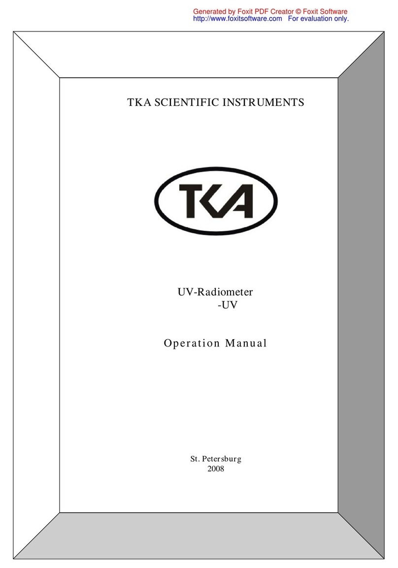 TKA UV-Radiometer Operation manual