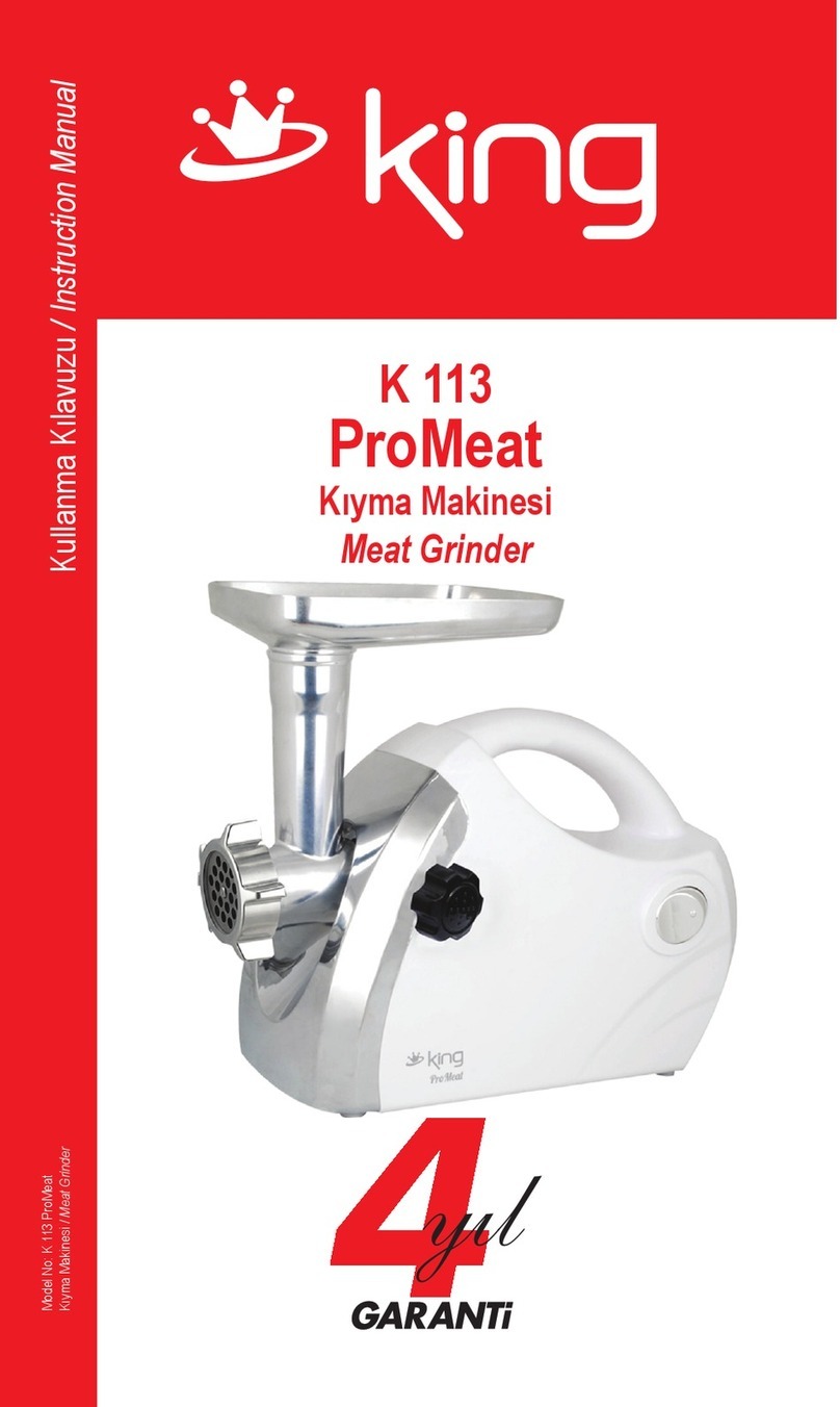 KING ProMeat K 113 instruction manual