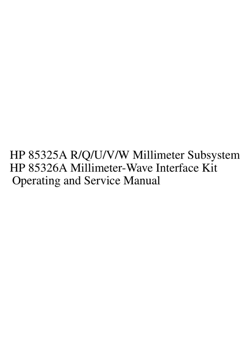 HP 85325A Service manual