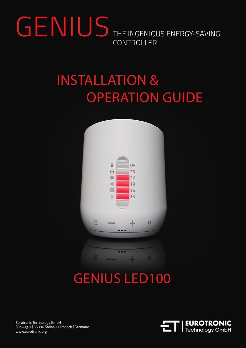 Eurotronic GENIUS LED100 Installation & operation guide