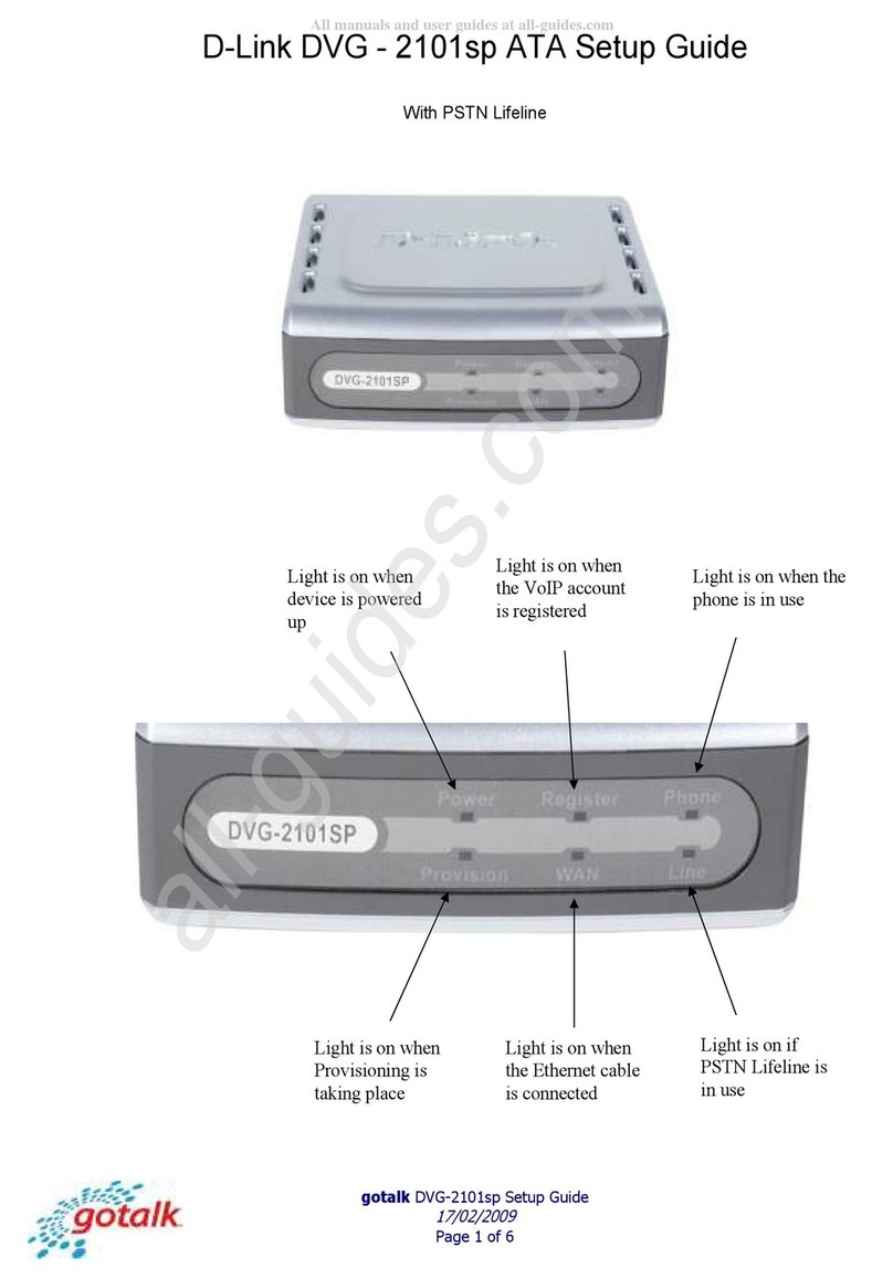 D-Link DVG-2101sp User manual D-Link DVG-2101sp User manual