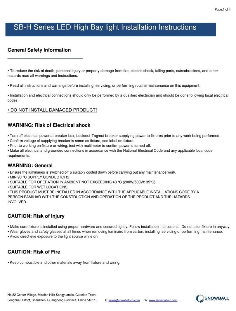 Snowball SB-H Series installation instructions