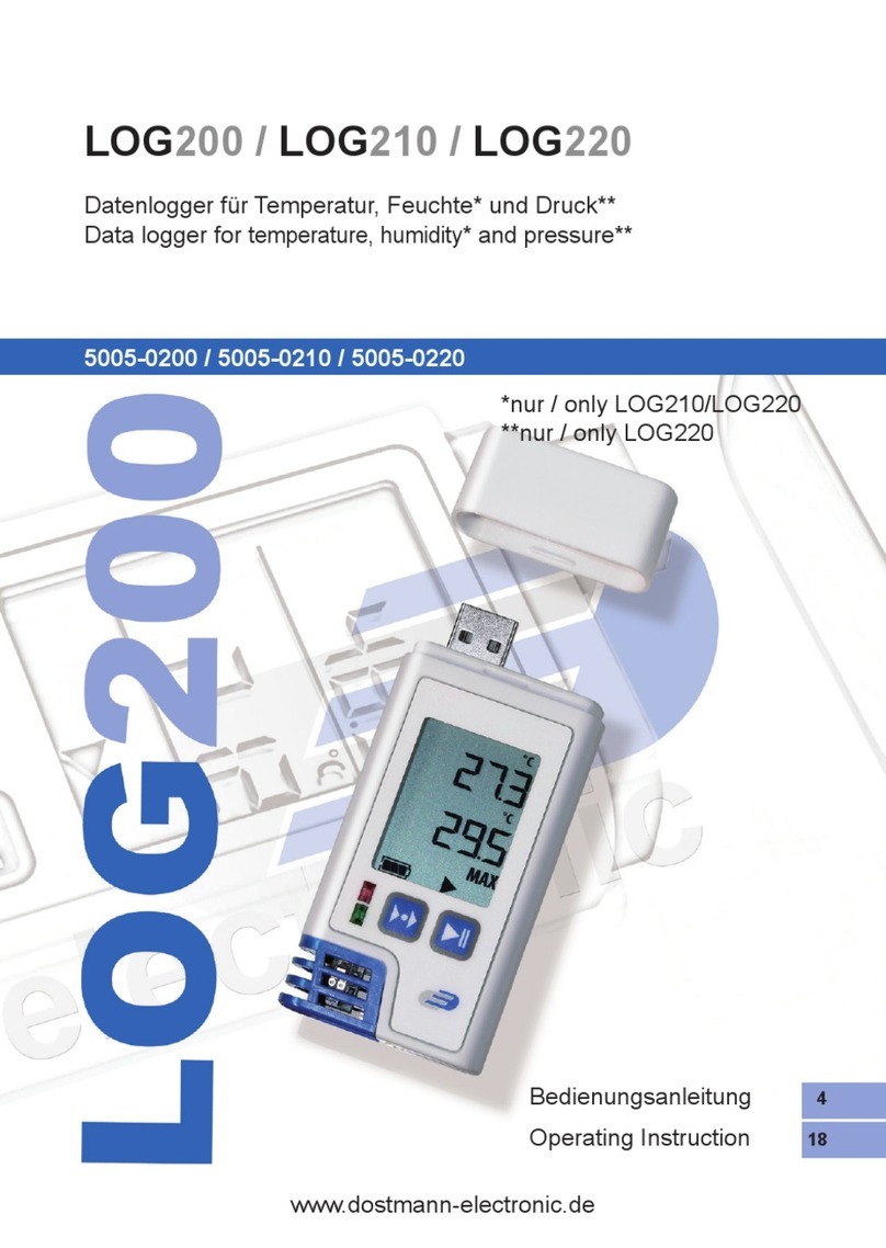 Dostmann Electronic LOG200 Series User manual