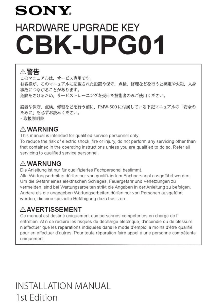 Sony CBK-UPG01 User manual