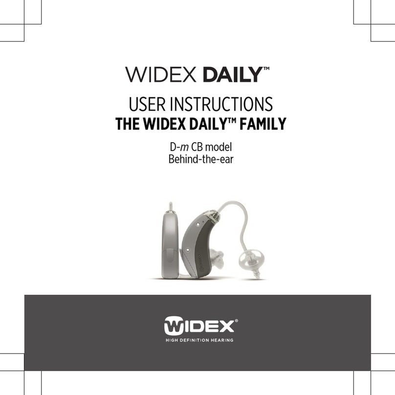 Widex Daily Series User manual Widex Daily Series User manual