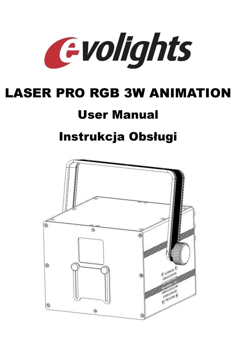 Evolights Laser PRO RGB 3W Animation user manual
