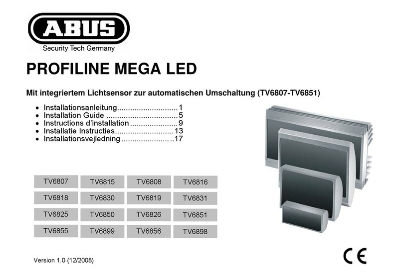 Abus PROFILINE MEGA LED Series User manual