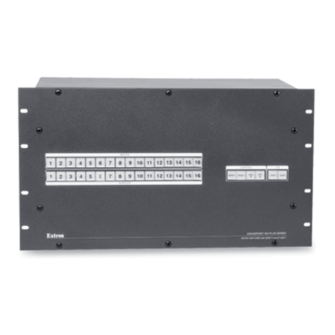 Extron electronics CrossPoint 450 Plus 84 HV user manual