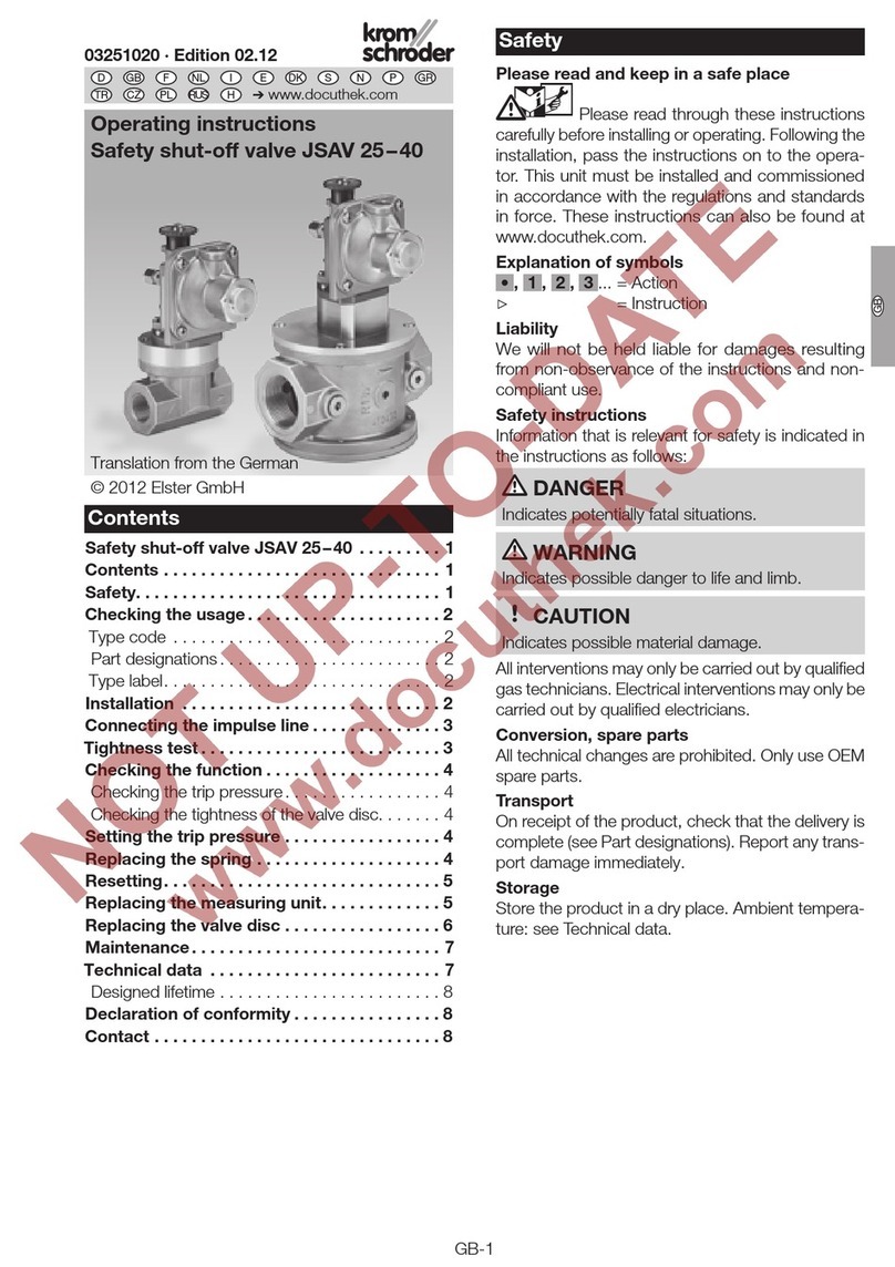 Krom Schroder JSAV 25 operating instructions