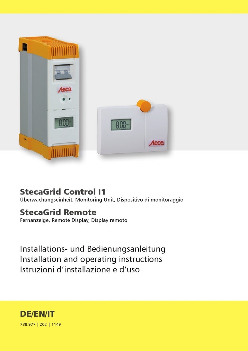 Steca StecaGrid Control I1 Installation and operating instructions