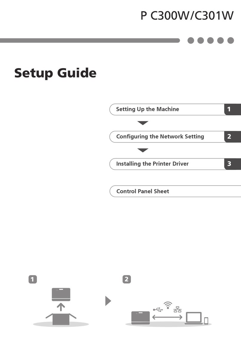 Ricoh P C300W Setup guide