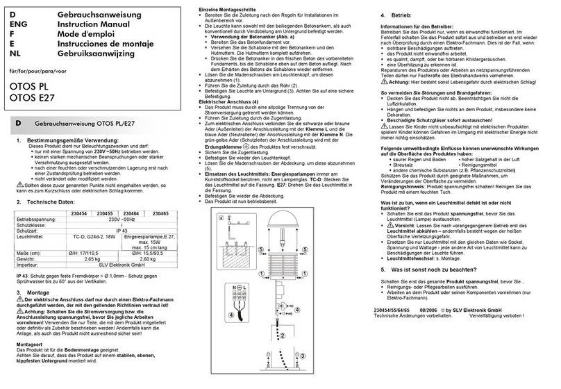SLV Elektronik OTOS PL instruction manual SLV Elektronik OTOS PL instruction manual