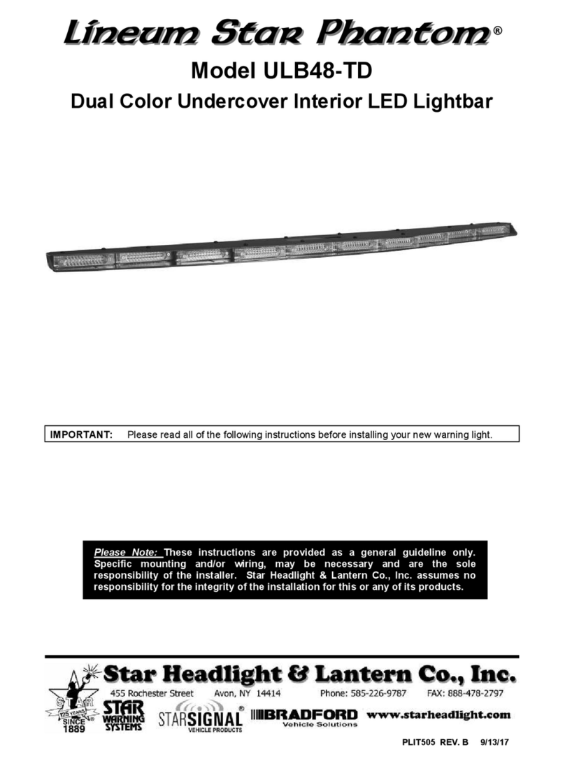 Star Headlight & Lantern Lineum Star Phantom ULB48-TD instructions