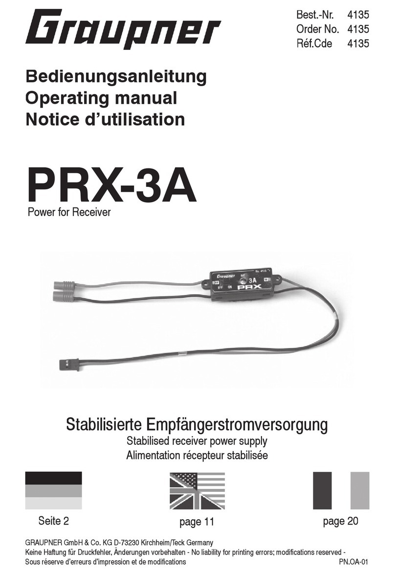 GRAUPNER PRX-3A User manual