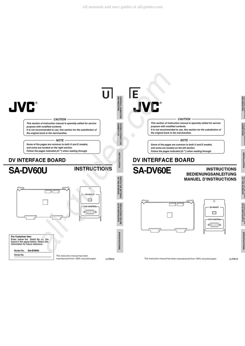JVC SA-DV60E User manual