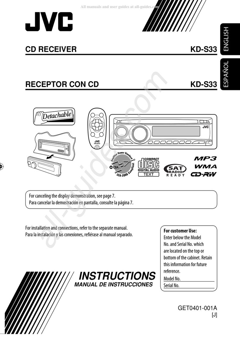 JVC KD-S33 instructions