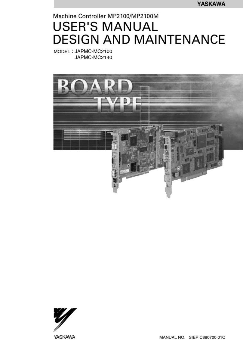YASKAWA MP2100 Series User manual YASKAWA MP2100 Series User manual